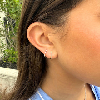 Classic Diamond Huggies  Lindsey Leigh Jewelry.
