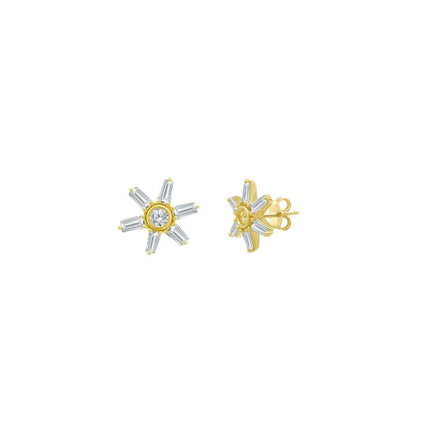 Diamond Flower Studs  Lindsey Leigh Jewelry.