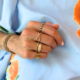 Diamond X Ring  Lindsey Leigh Jewelry.
