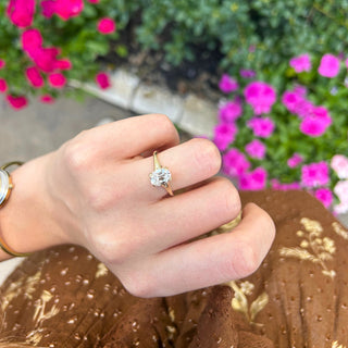 Lindsey Leigh Jewelry Elongated Cushion Cut Solitaire Lifestyle 2
