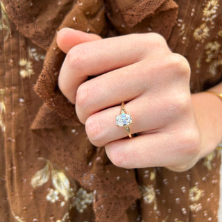 Lindsey Leigh Jewelry Elongated Cushion Cut Solitaire Lifestyle

