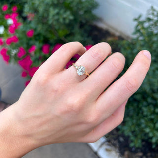 Cushion Cut Solitaire  Lindsey Leigh Jewelry.
