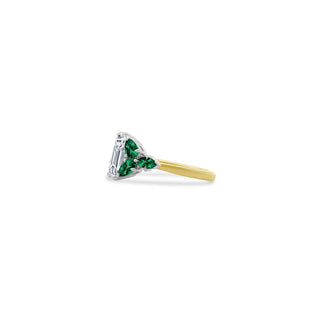 Emerald Cut With Emerald Side Stones  Lindsey Leigh Jewelry.
