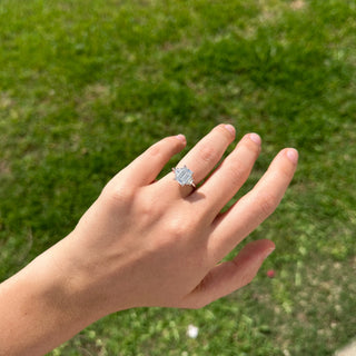 Emerald Cut with Trapezoid Cut Side Stones  Lindsey Leigh Jewelry.

