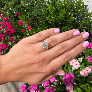 Emerald Cut with Trapezoid Cut Side Stones  Lindsey Leigh Jewelry.
