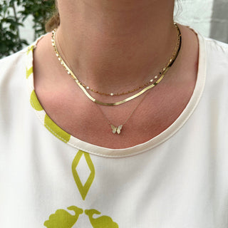 Fluted Butterfly Necklace  Lindsey Leigh Jewelry.
