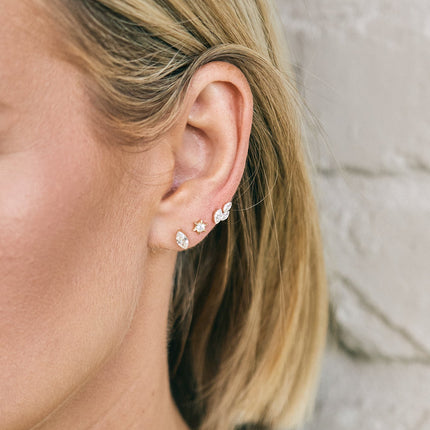 Lindsey Leigh Jewelry Invisible Marquise Diamond Studs Lifestyle 3