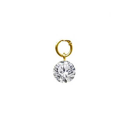 Lindsey Leigh Jewelry Invisible Round Diamond Charm Lifestyle 1