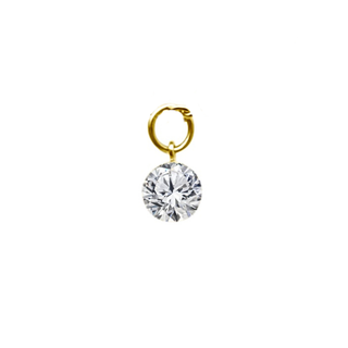 Lindsey Leigh Jewelry Invisible Round Diamond Charm Lifestyle 1
