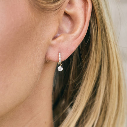 Lindsey Leigh Jewelry Invisible Round Diamond Charm Lifestyle 1