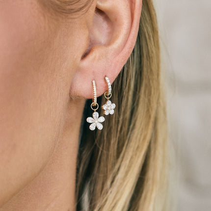 Lindsey Leigh Jewelry Invisible Round Diamond Flower Charm Lifestyle 3