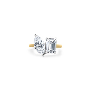Lindsey Leigh Jewelry Marquise and Emerald Cut Toi Et Moi
