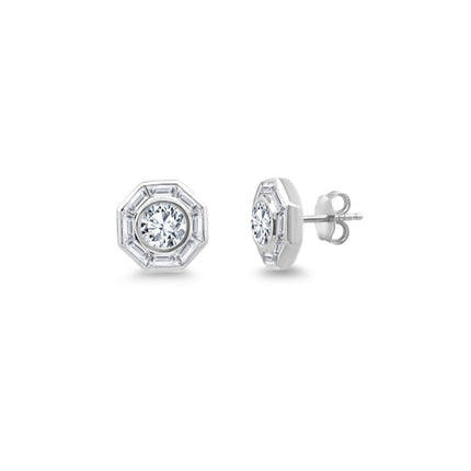 Lindsey Leigh Jewelry Mosaic Diamond Studs