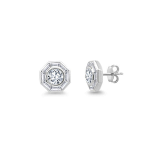 Lindsey Leigh Jewelry Mosaic Diamond Studs
