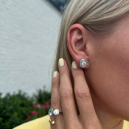 Lindsey Leigh Jewelry Mosaic Diamond Studs Lifestyle 1