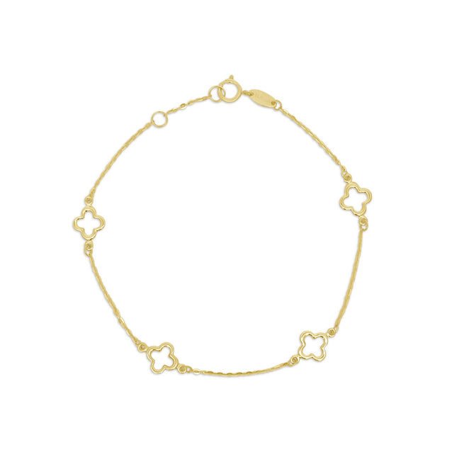 Open Clover Chain Bracelet  Lindsey Leigh Jewelry.