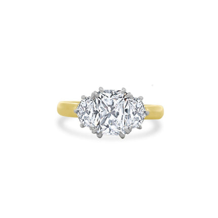 Lindsey Leigh Jewelry Radiant Diamond With Cadillac Side Stones