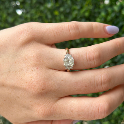 Lindsey Leigh Jewelry Radiant Diamond With Cadillac Side Stones Lifestyle 2