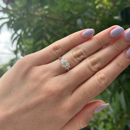 Lindsey Leigh Jewelry Radiant Diamond With Cadillac Side Stones Lifestyle 3