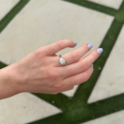 Lindsey Leigh Jewelry Radiant Diamond With Cadillac Side Stones Lifestyle 5