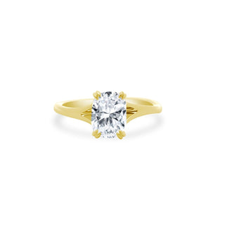 Cushion Cut Solitaire  Lindsey Leigh Jewelry.
