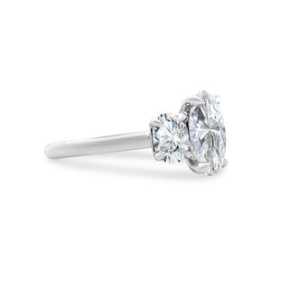 Lindsey Leigh Jewelry Triple Oval Cut Side
