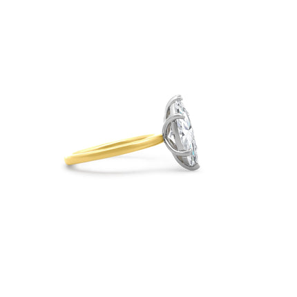 Marquise Cut Solitaire Side