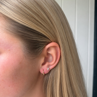 Mini Diamond Flower Flatback Stud Life Style
