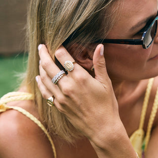 Miraculous Medal Diamond Ring   Lindsey Leigh Jewelry, Houston, TX
