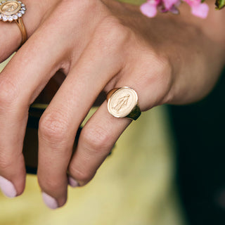 Miraculous Medal Signet   Lindsey Leigh Jewelry, Houston, TX
