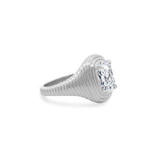 Multi Bezel Set Radiant Cut Solitaire  Lindsey Leigh Jewelry.
