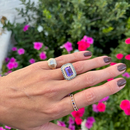 Amethyst and Alexandrite Ring
Nicole Gemstone Ring