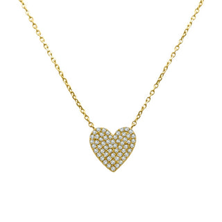 Pave Diamond Heart Necklace
