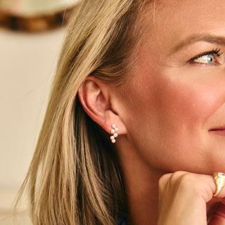 Pearl Garland Studs

