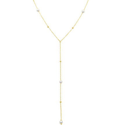 Pearl and Bead Lariat