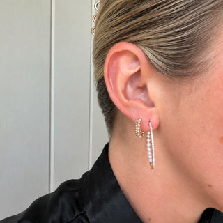Pearl and bead hoops
