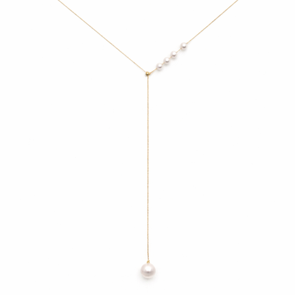 Pearl bolo necklace