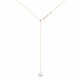 Pearl bolo necklace
