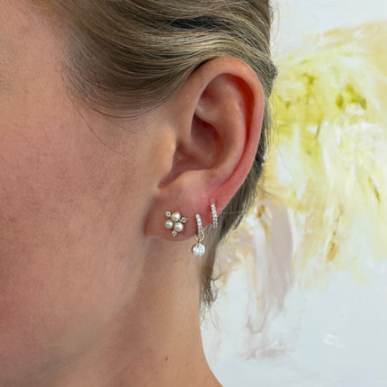 Pearl cluster stud 