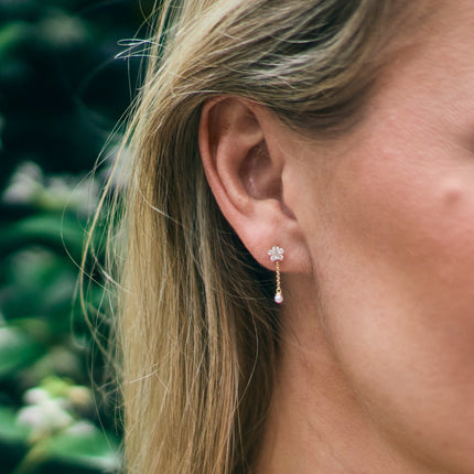Pearl drop stud