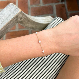 Pearls By The Yard Bracelet  Lindsey Leigh Jewelry.
