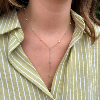 Pearls By The Yard Lariat  Lindsey Leigh Jewelry.
