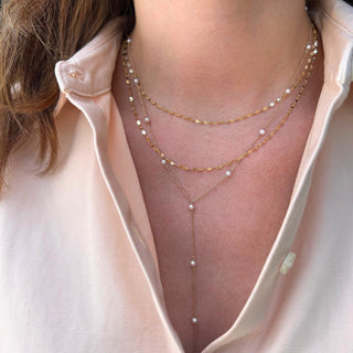Pearls By The Yard Lariat  Lindsey Leigh Jewelry.
