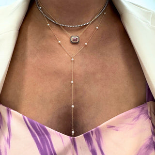 Pearls By The Yard Lariat  Lindsey Leigh Jewelry.
