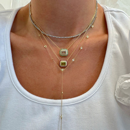 Personalized Nicole Gemstone Necklace 