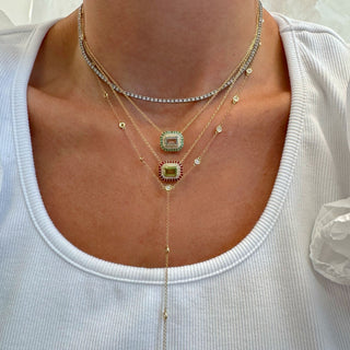 Personalized Nicole Gemstone Necklace 
