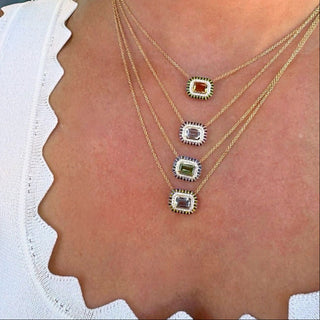 Personalized Nicole Gemstone Necklace   Lindsey Leigh Jewelry, Houston, TX
