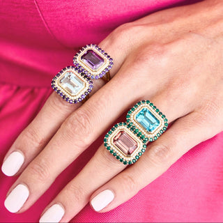 Personalized Nicole Gemstone Ring   Lindsey Leigh Jewelry, Houston, TX
