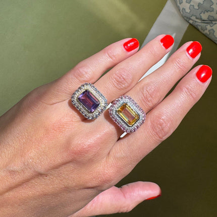 Personalized Nicole Gemstone Ring Lifestyle 1