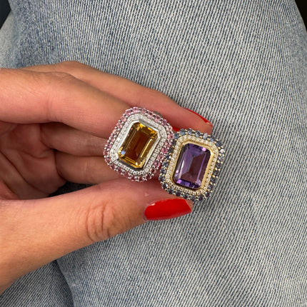 Personalized Nicole Gemstone Ring Lifestyle 2